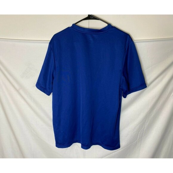 MENS BRIGHT BLUE CHAMPION ACTIVEWEAR SHIRT SIZE LARGE L Short Sleeve - Picture 2 of 2